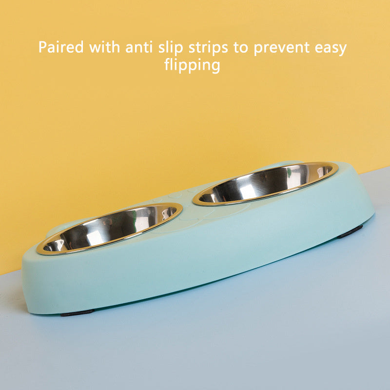 Stainless Steel Double Pet Food Bowl