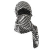 Network Silk Houndstooth Square Keffiyeh Military Fans Tactical Tassel Desert Scarf