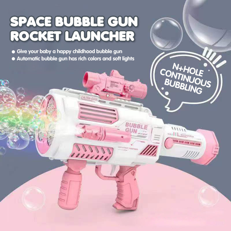 Bubbles Gun Kids Toy Rocket Soap Bubble