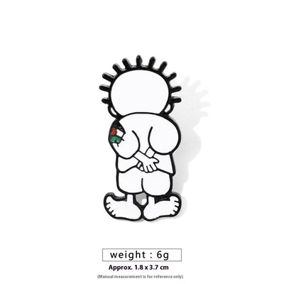 Free Palestine Flag Brooch Gold Badge Clothes Accessories Pin