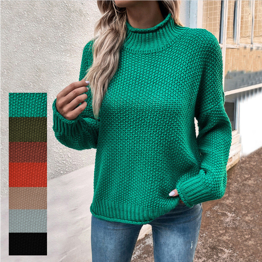 Women's Fashion Personality Stand Collar Jersey