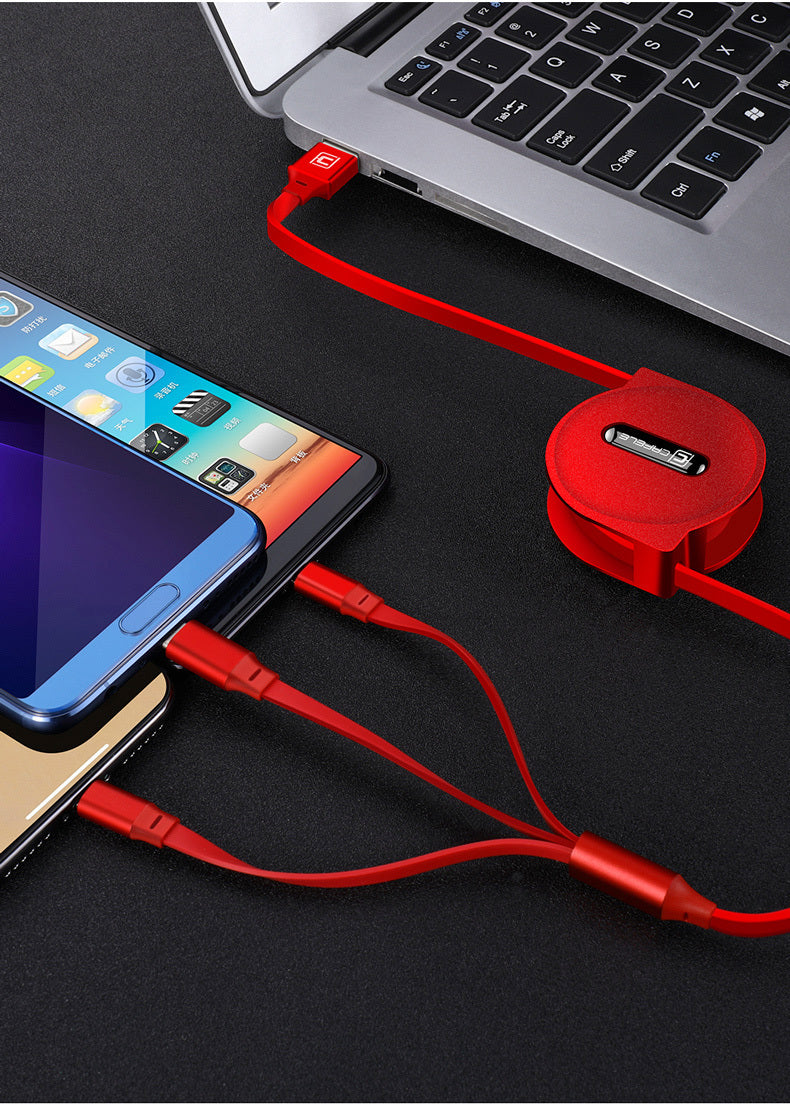 three-in-one charging line mobile phone
