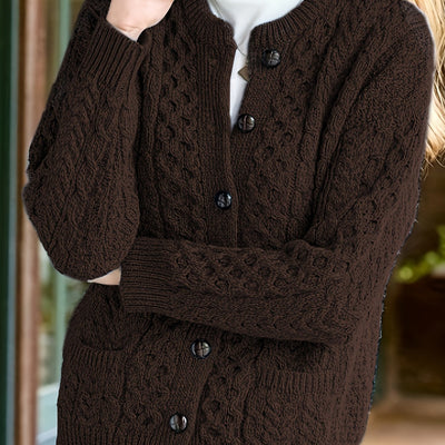 Women's Casual Knit Cardigan Sweater Cozy Long Sleeve