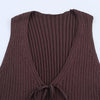 Summer Women's European And American Style Fashionable Simple Ruffled Knitted Top