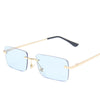 Rimless sunglasses women square