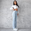 Women's Straight Leg Slim Fit Jeans