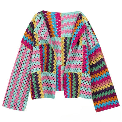Sweet Heavy Industry Color  Long Sleeve Sweater