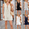 Women's Sleeveless Lace-up Fashion Casual Loose Jumpsuit