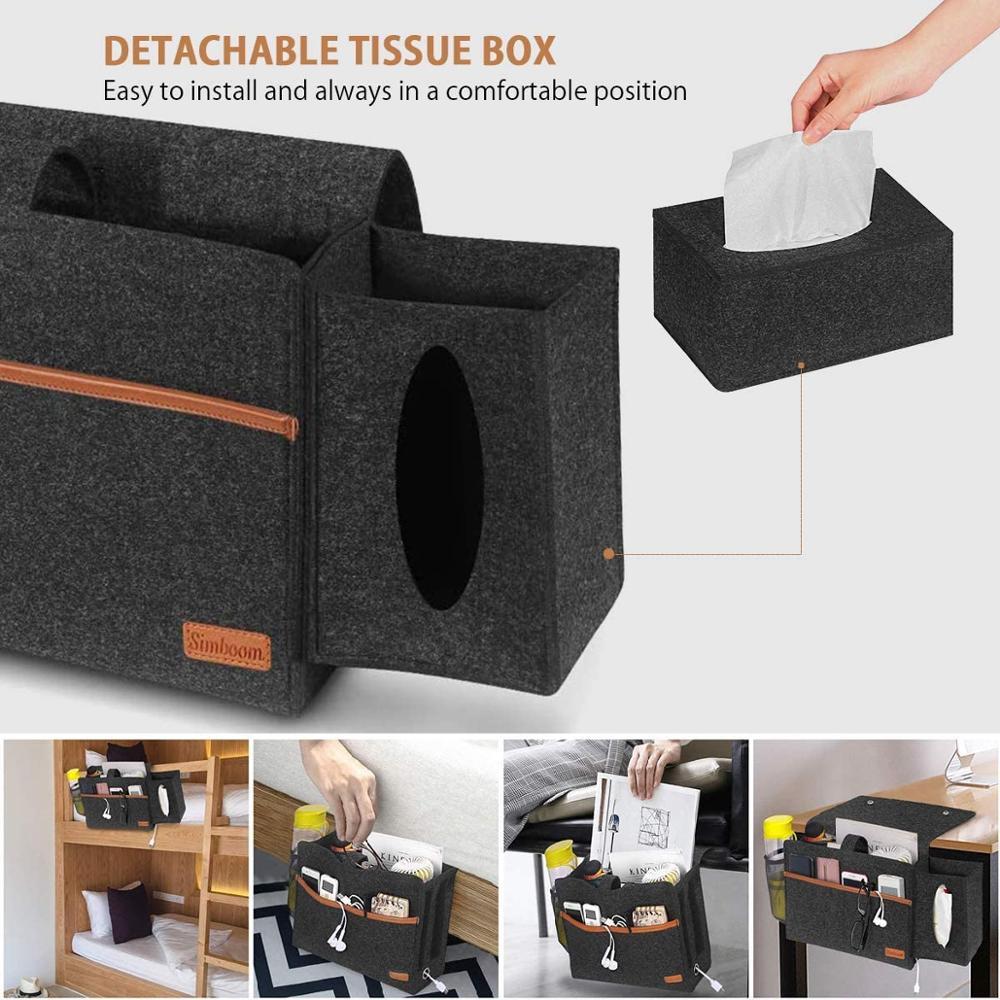 Home Fashion Storage Bedside Felt Shelf Bag