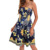 European And American Spring And Summer New Fashion Printed Beach Vacation Sexy Tube Top Dress