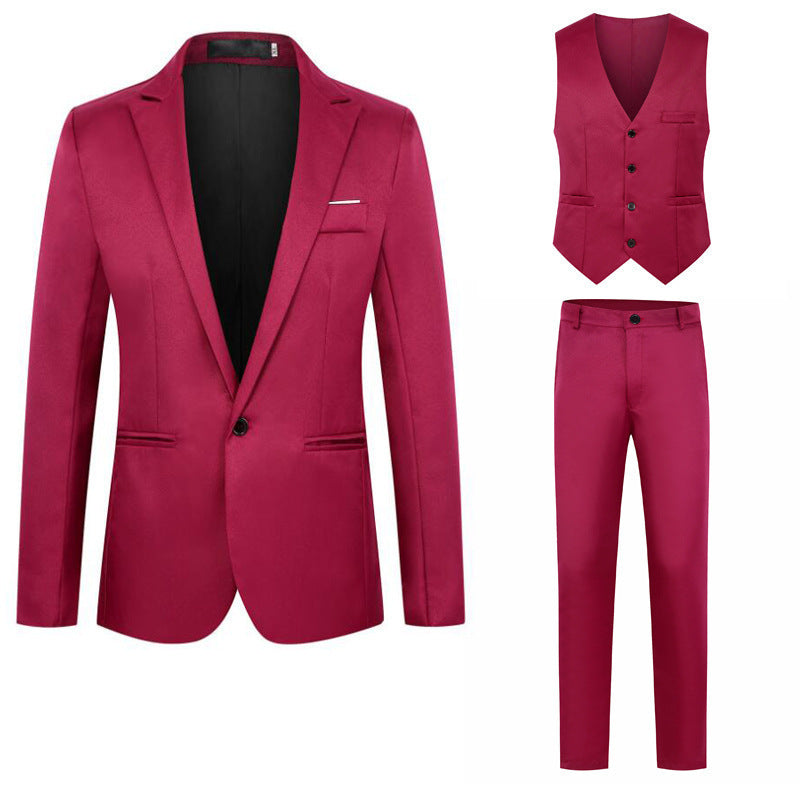Men's Business Casual Men's Clothing Vest Suit Suit