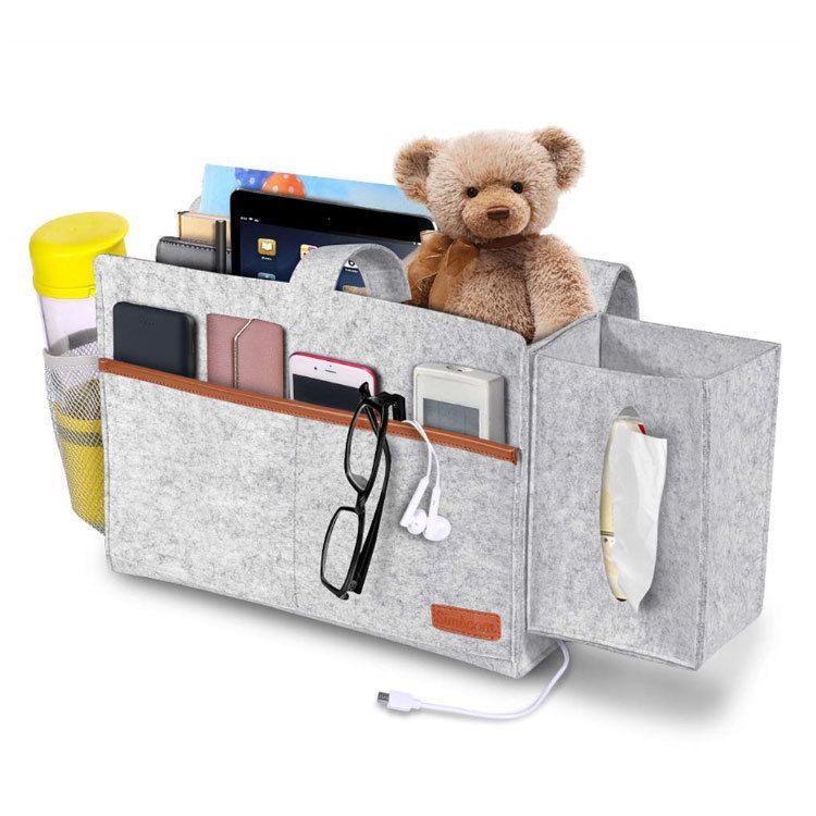 Home Fashion Storage Bedside Felt Shelf Bag