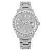 Fashionable Large Dial Full Diamond Watch