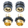 Garden hose quick connection kit