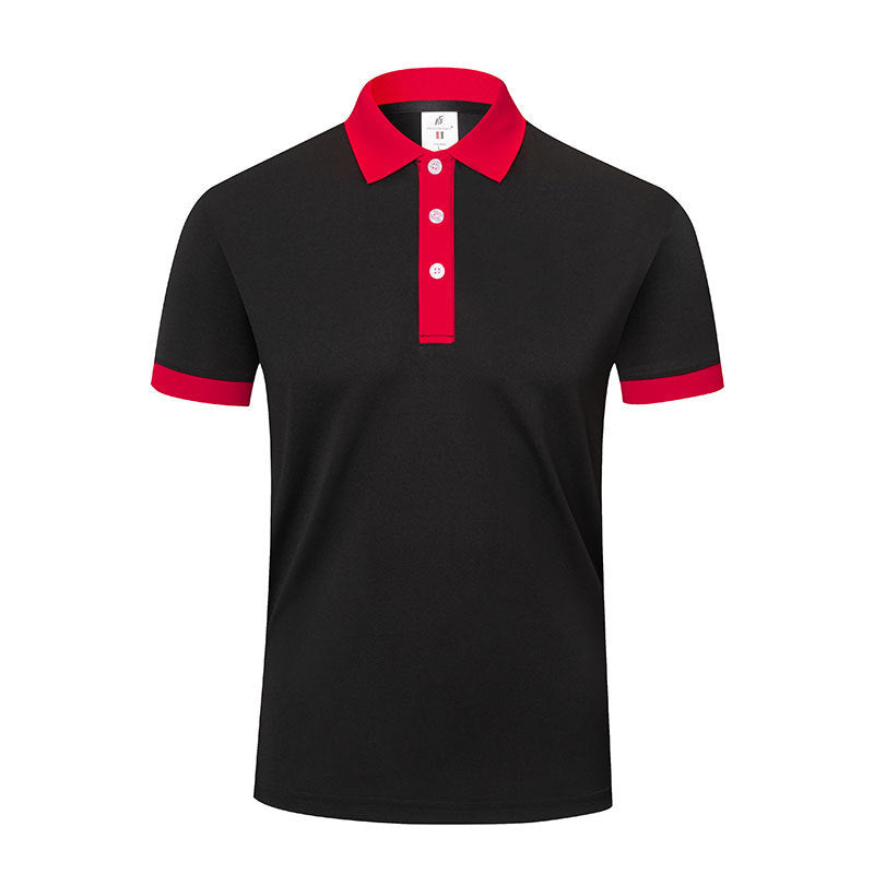 Men's And Women's Business Work Clothes Lapel T-shirt