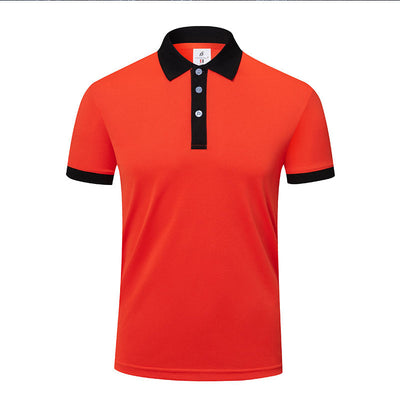 Men's And Women's Business Work Clothes Lapel T-shirt