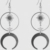 Bohemian Sun And Moon Earrings For Women