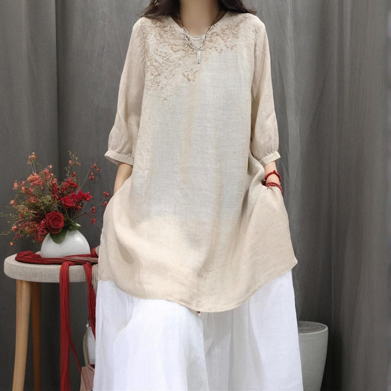 Women's Solid Color Round