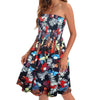 European And American Spring And Summer New Fashion Printed Beach Vacation Sexy Tube Top Dress