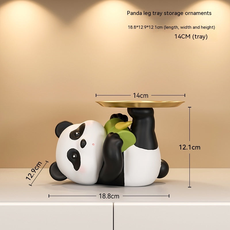 Panda Home Entrance Cabinet Key Storage Ornaments