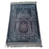 Raschel Embossed Prayer Mat With Tassel Prayer Mat Solid Color