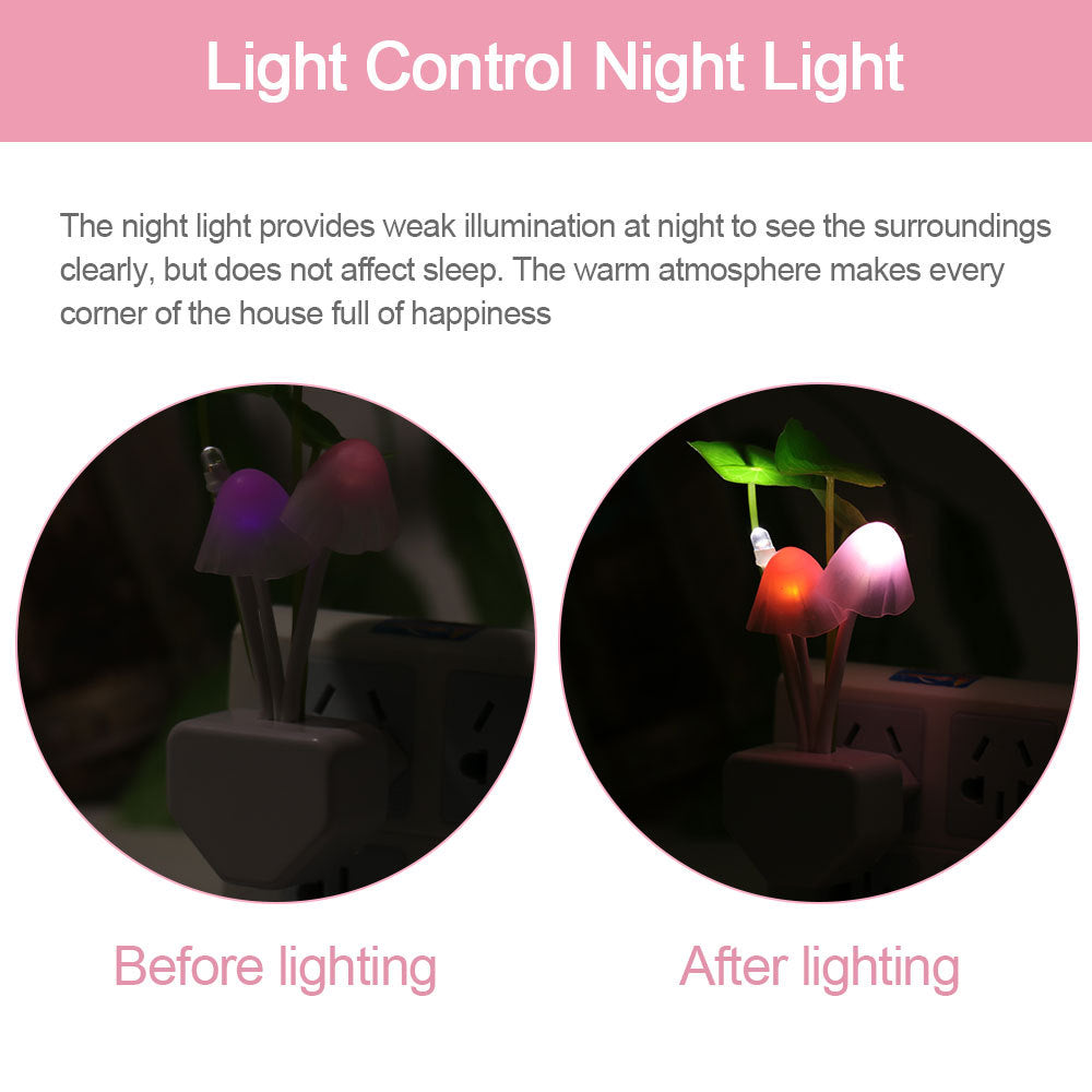 Color LED Mushroom Light, 3
