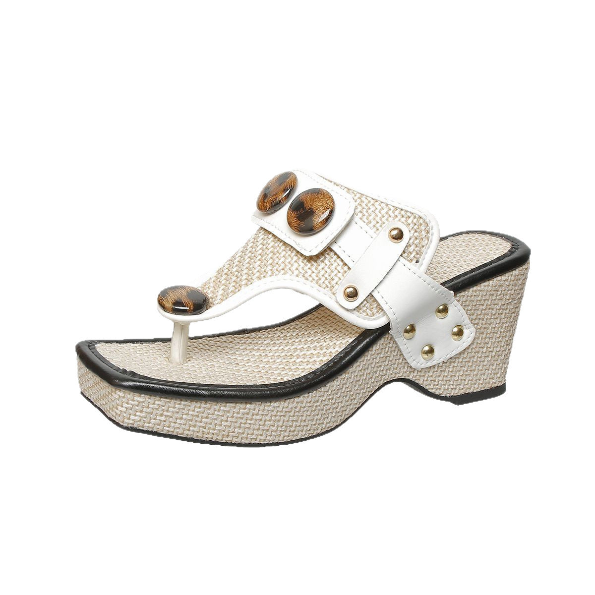 Plus Size Flip-toe Wedge Sandals