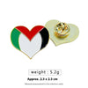 Free Palestine Flag Brooch Gold Badge Clothes Accessories Pin