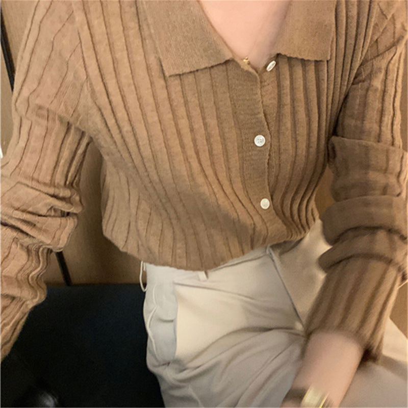 Retro Gentle Inner Wear Sweater Cardigan