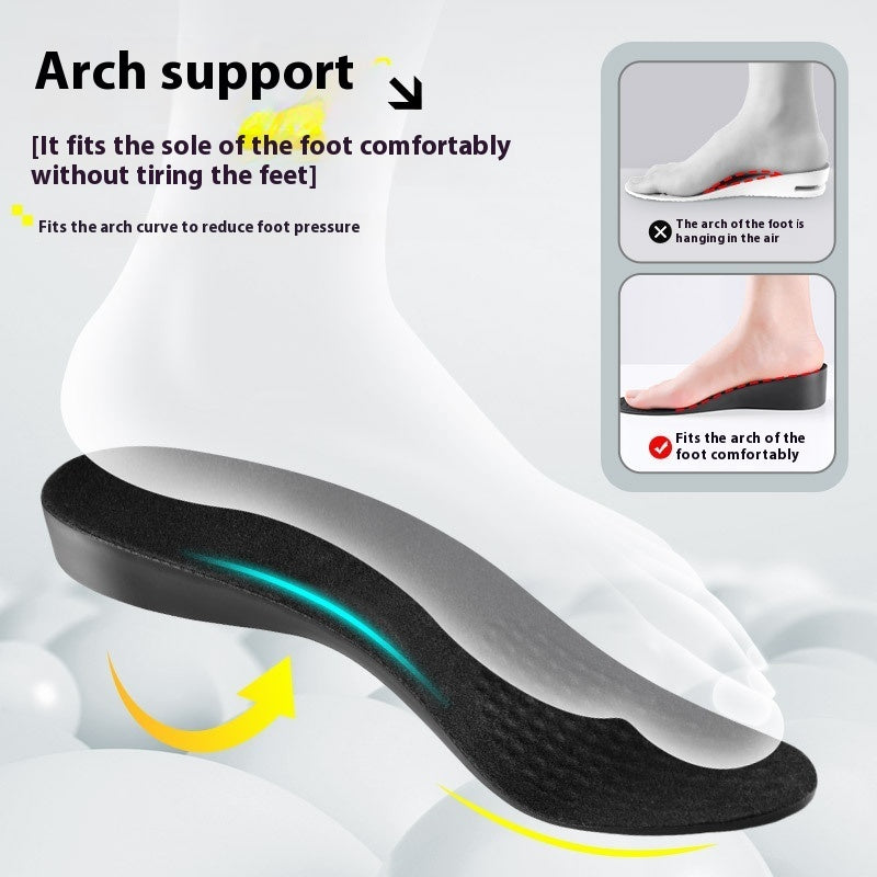 Invisible Height Increasing Insole Men's Not Tired Feet Do Not Collapse Inner Heightening Pad