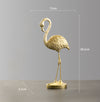 Nordic golden flamingo ornaments Light luxury decorations