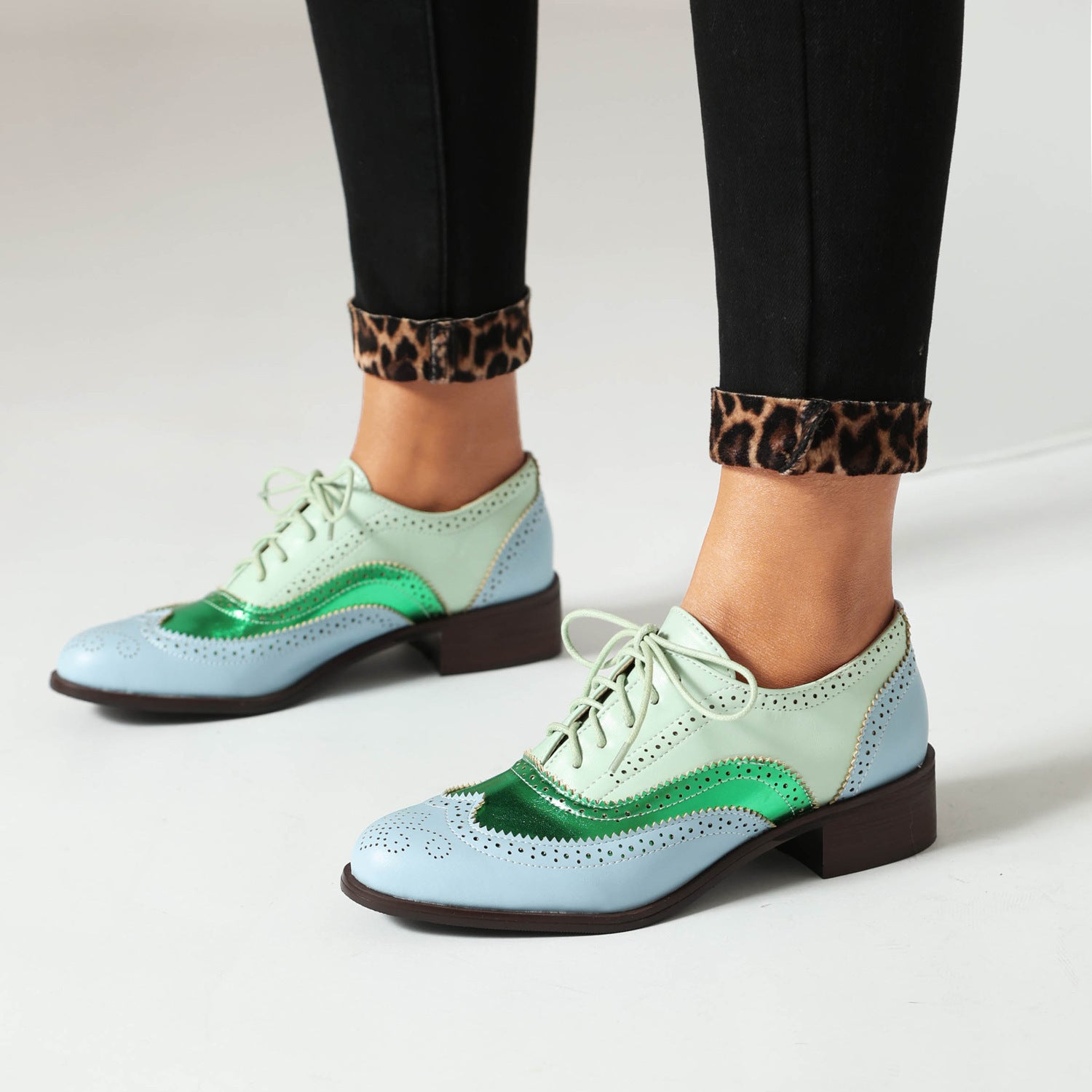 British  High-cut Lace-up Shoes