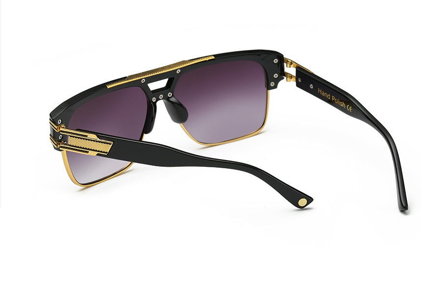 Men And Women Square Retro Colorful Reflective Sunglasses