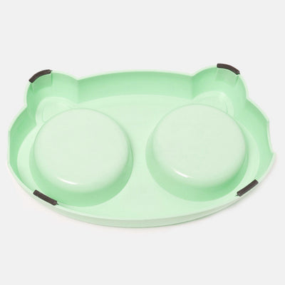 Stainless Steel Double Pet Food Bowl