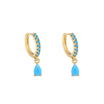 French style ear buckle silver earrings women fashion hot style