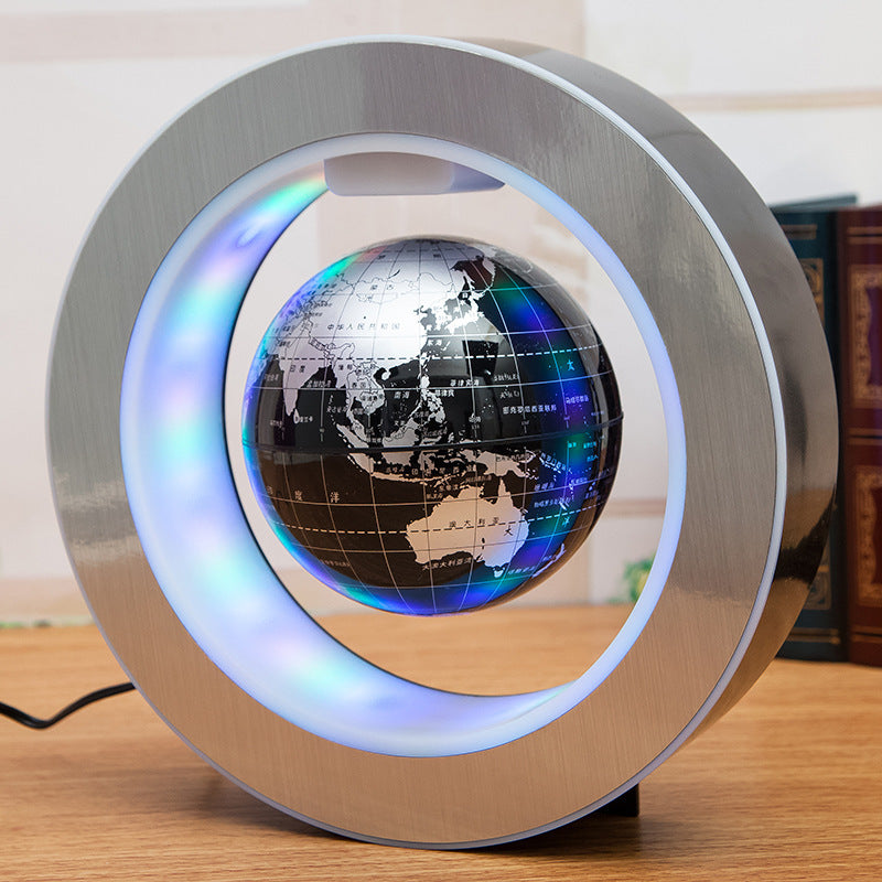Round LED World Map Floating Globe Magnetic