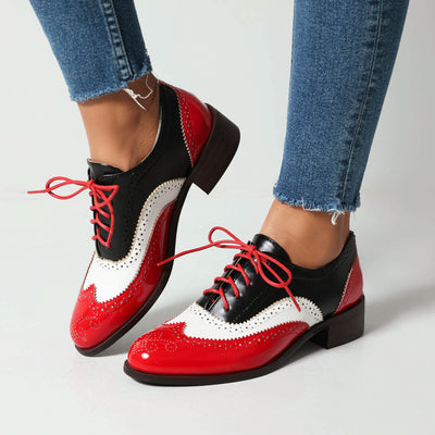 British  High-cut Lace-up Shoes