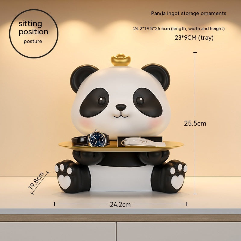 Panda Home Entrance Cabinet Key Storage Ornaments
