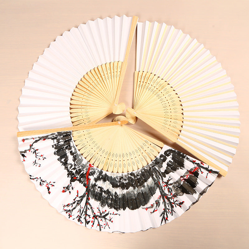 Painting White Fan Calligraphy And Calligraphy Practice Fan Handmade White Fan