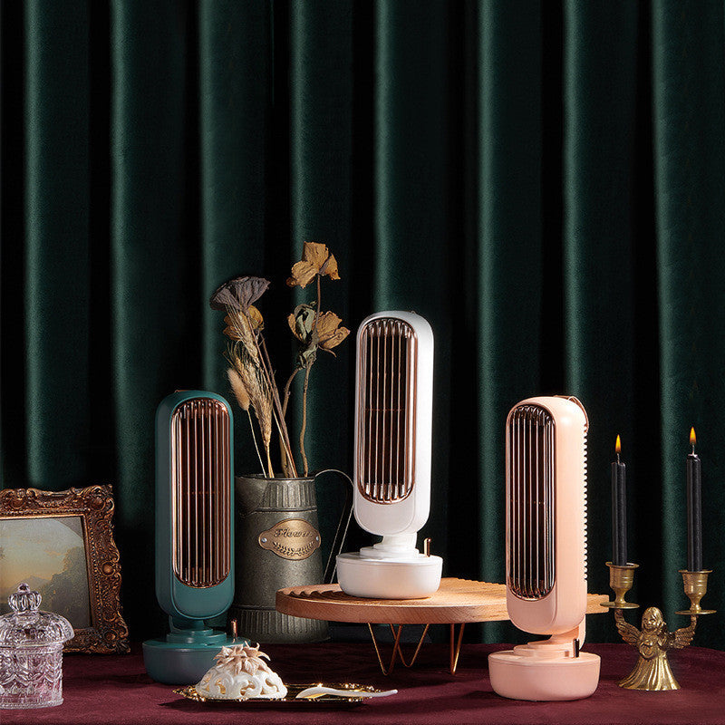 Mini portable leafless fan