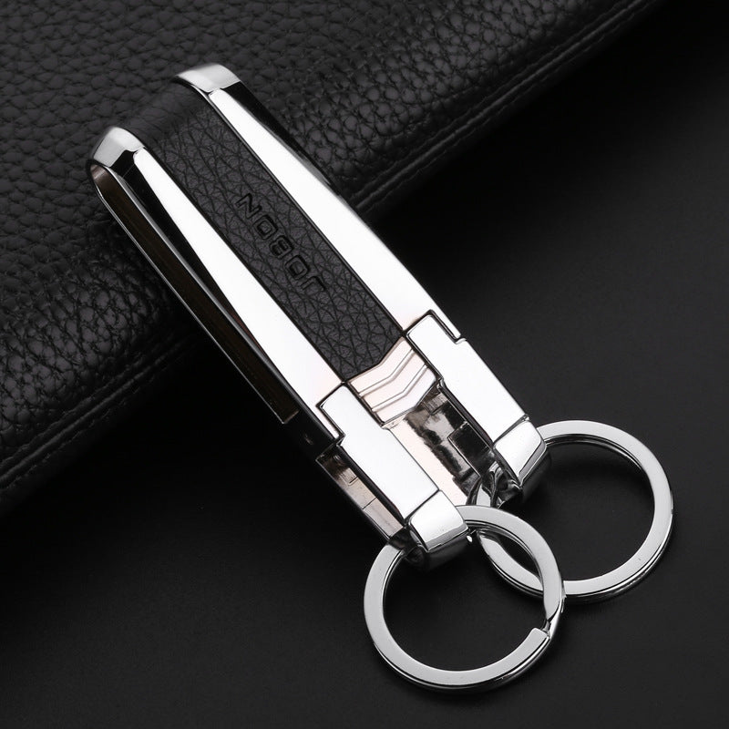 Leather Belt Key Buckle High-end Men's
