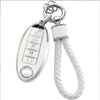 Silver Edge Car Key Cover Cover Matching Car Key Chain Pendant