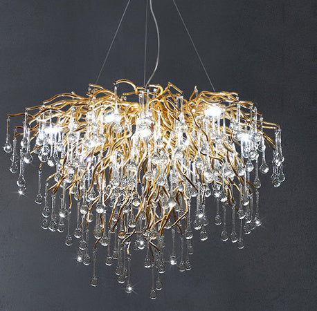 Luxury Chandelier Water Drop Crystal Lamp