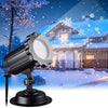 LED Christmas Blizzard Snowflake Laser Light Snowfall Projector Moving Snow