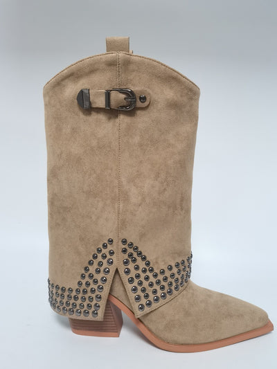 Spring And Autumn Pointed Knight Boots Women