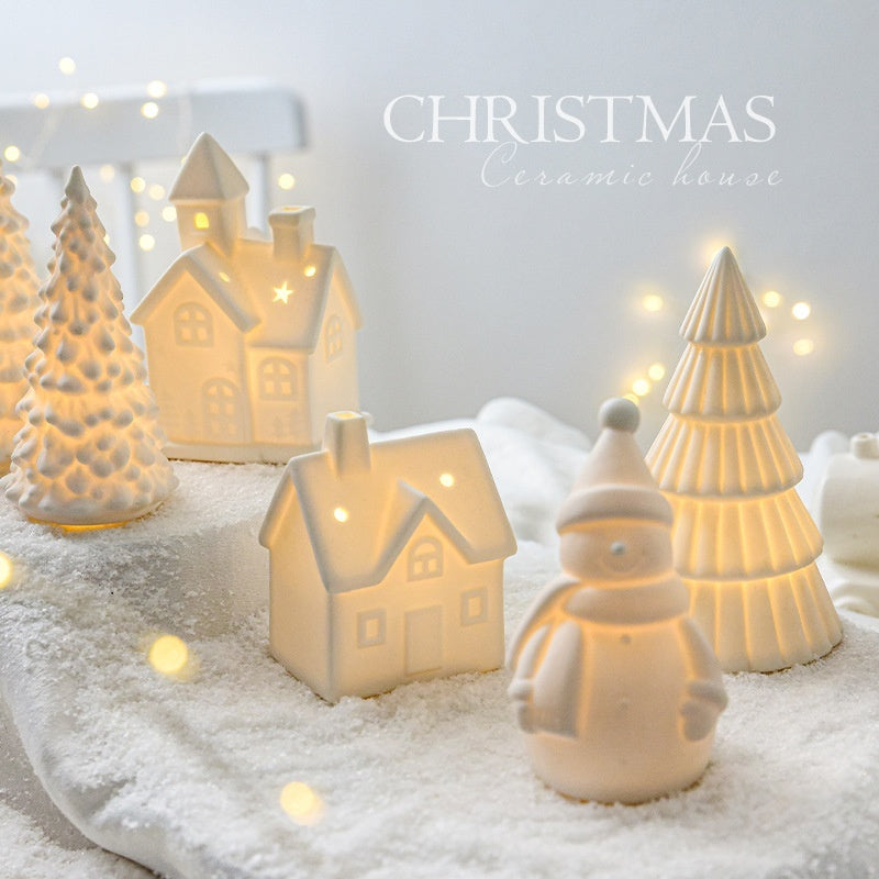 Ceramic Christmas Tree Desktop Decoration