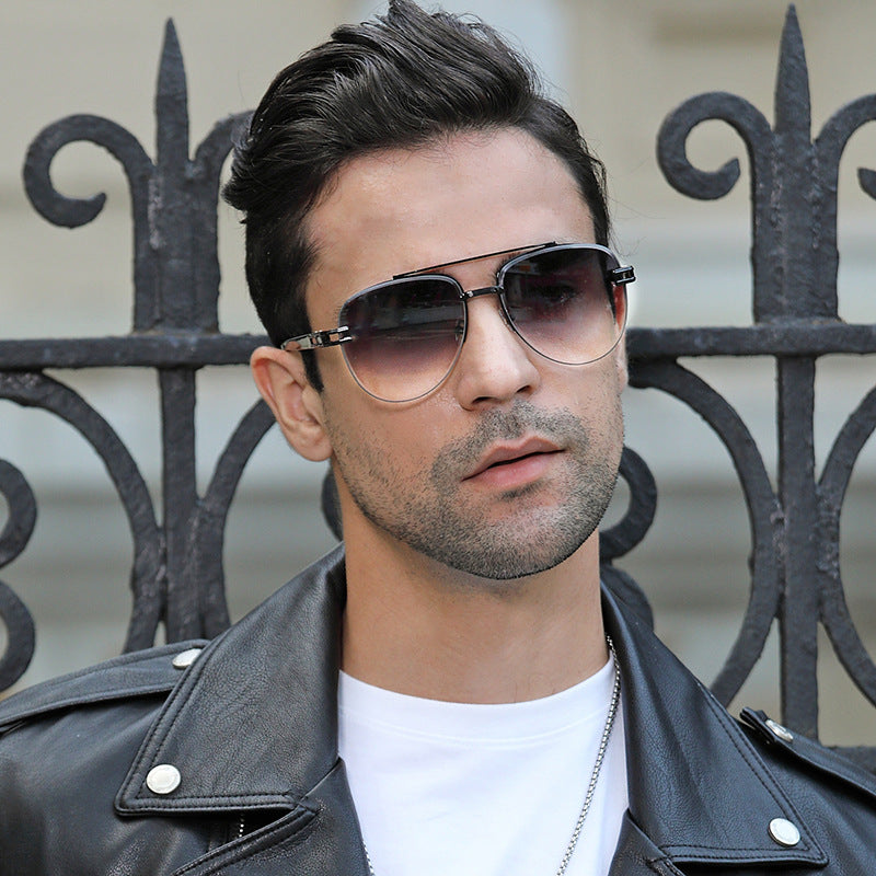 Fashion Women Retro Round Frame Frog Sunglasses