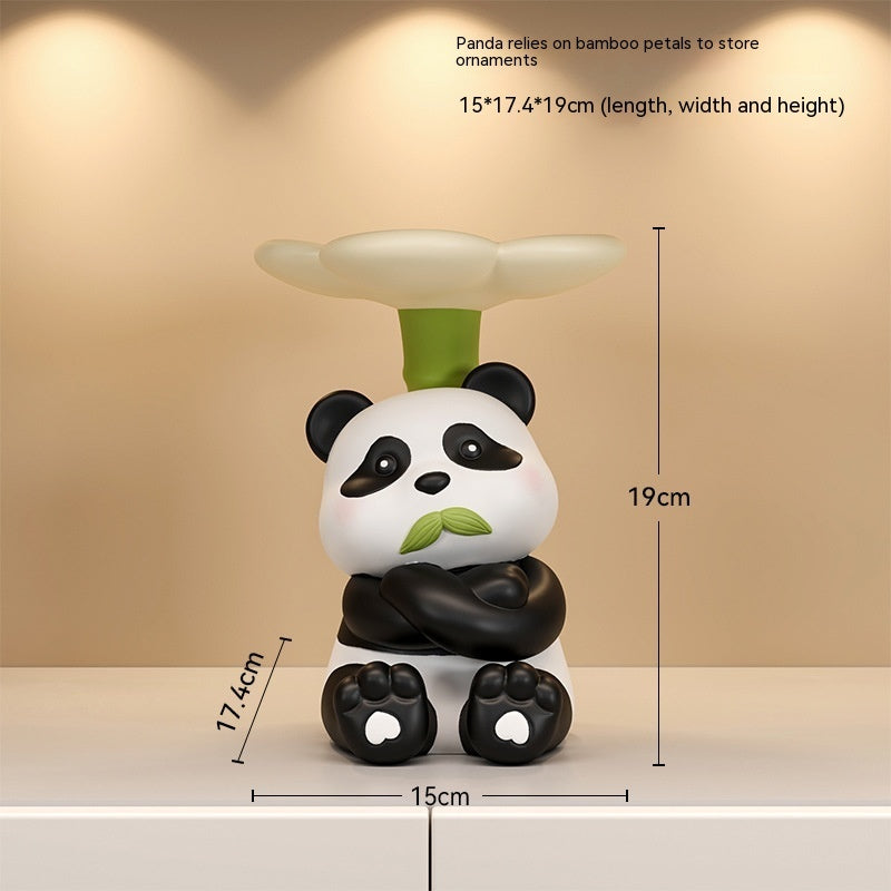 Panda Home Entrance Cabinet Key Storage Ornaments