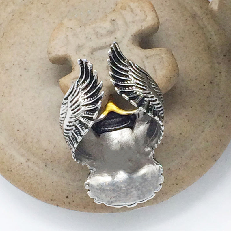 Vintage Big Eagle Wing Open Ring