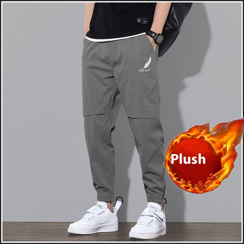 Overalls Men's Velvet Padded Casual Pants